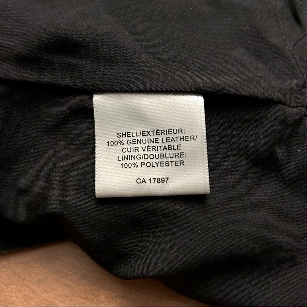 Banana Republic Authentic Leather Short Skirt Black - Picture 6 of 10